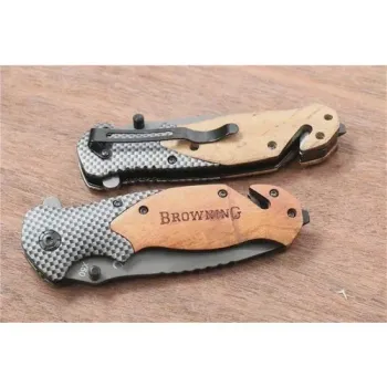 CANIVETE BROWNING X50 CABO EM MADEIRA CUSTOMIZADO MK-06-1198 - Foto 2