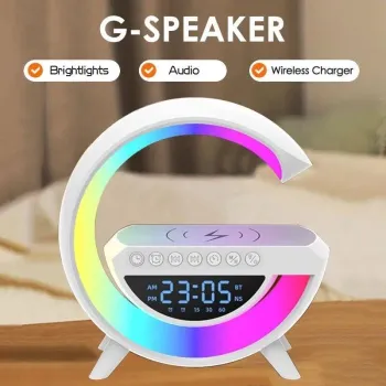 Luminaria G-Speaker Multifuncional Smart Station Led Caixa De Som Relógio