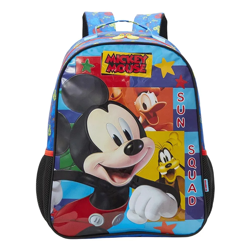 Mochila Escolar 14 Mickey Azul Claro