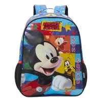 Mochila Escolar 14 Mickey Azul Claro