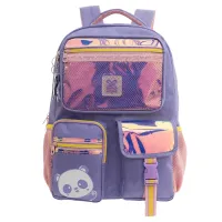 Mochila Juvenil 16 Utility Panda Lilás
