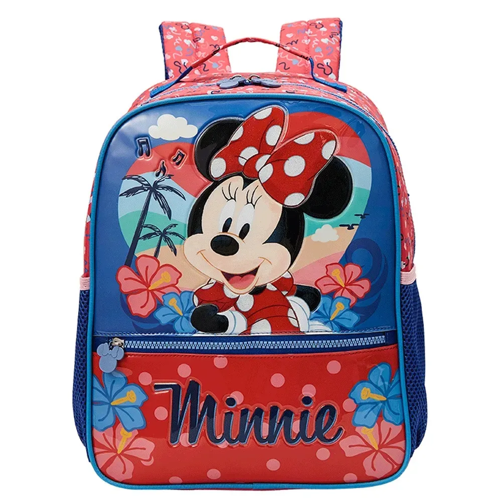 Mochila Escolar Minnie X2 Tropical Imagem