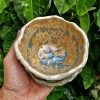 Cachepô com pratinho 'Crystal' (12x7cm) - Foto 2