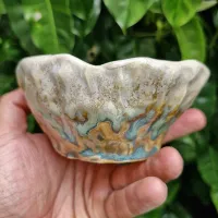 Cachepô com pratinho 'Crystal' (12x7cm) - Foto 3