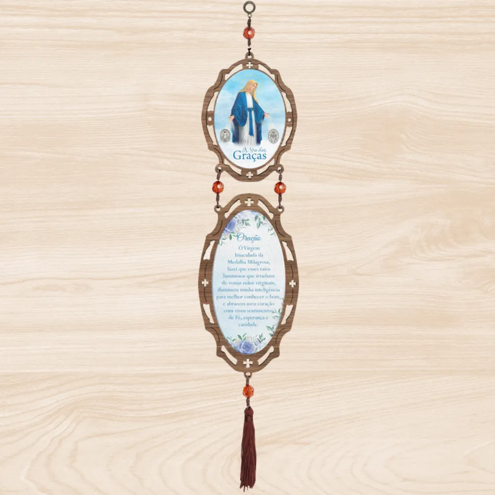Adorno MDF Nossa Senhoras Das Graças Imagem