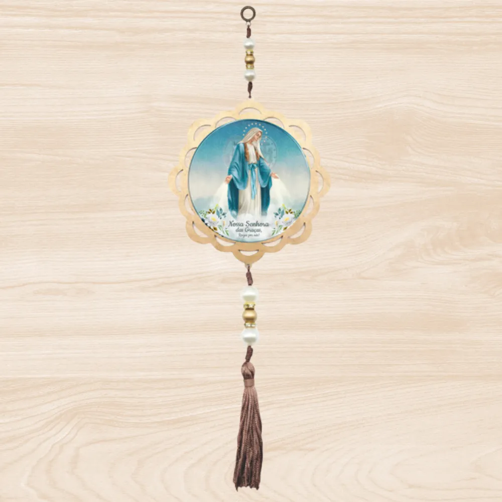 Adorno de Porta Redondo Nossa Senhora das Graças