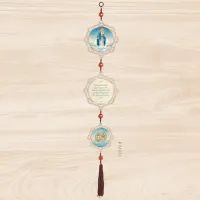 Adorno de Porta 3 Mandalas Nossa Senhora das Graças