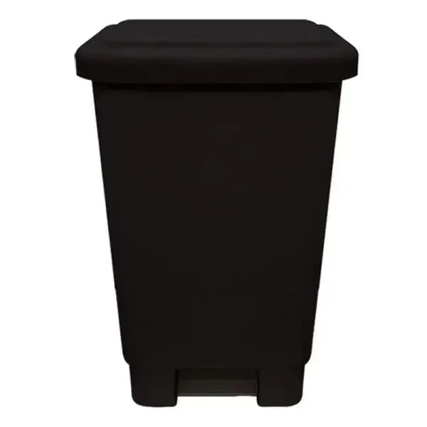 Lixeira 15 Litros Retangular Preta    Imagem