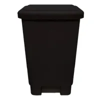 Lixeira 15 Litros Retangular Preta   