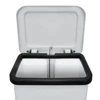 Lixeira 25 Litros Com Pedal Branca    - Foto 4