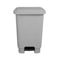 Lixeira 50 litros Cinza Com Pedal