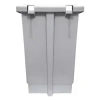 Lixeira 100 Litros  Com Pedal Branca    - Foto 3