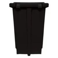 Lixeira 50 Litros Com Pedal Preta 