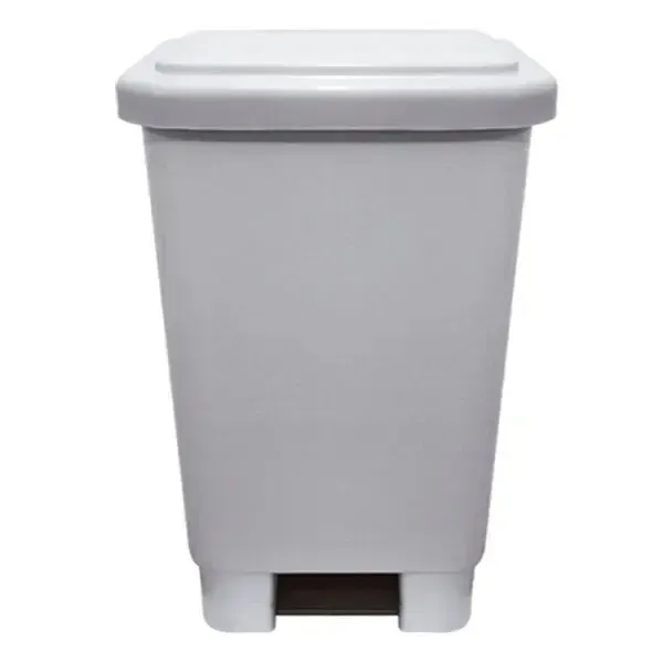 Lixeira de Plástico Com Pedal  50 Litros Gruplast Branca    