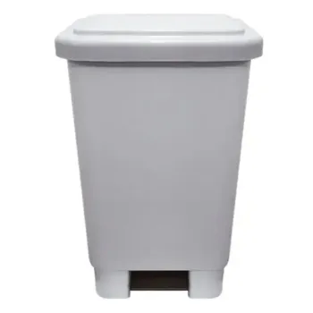Lixeira de Plástico Com Pedal  50 Litros Gruplast Branca    