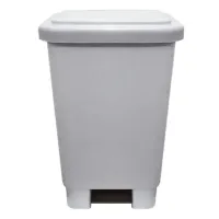 Lixeira de Plástico Com Pedal  50 Litros Gruplast Branca    