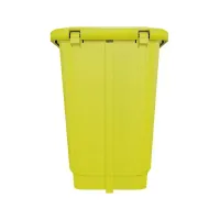 Lixeira de Plástico Com Pedal 15 litros Amarelo Gruplast - Foto 2