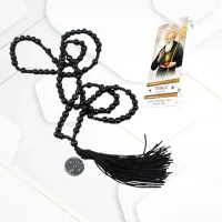 Terço Bizantino Preto com Folheto