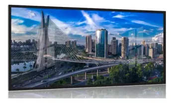 Quadro Decorativo Cidade De São Paulo 130x60 M2 Com Moldura
