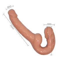 PÊNIS REALÍSTICO DE CASAL ULTRA PASSIONATE HARNESS - BAILE.                                                                        LIBYSEXSHOP - Foto 5