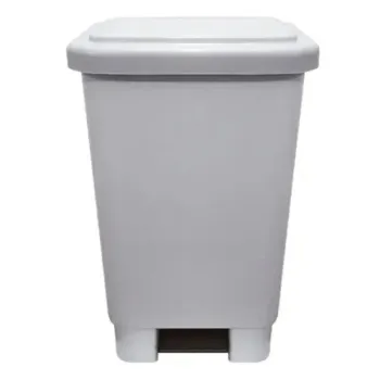 Lixeira Com Pedal    50 Litros Gruplast Branca    