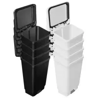 Lixeira Com Pedal  100  Litros Preta - Foto 3