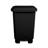 Lixeira Com Pedal  100  Litros Preta