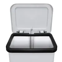 Lixeira Com Pedal  100 Litros Branca   