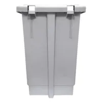 Lixeira Com Pedal  100 Litros Branca    - Foto 3