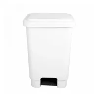 Lixeira Com Pedal  100 Litros Branca   