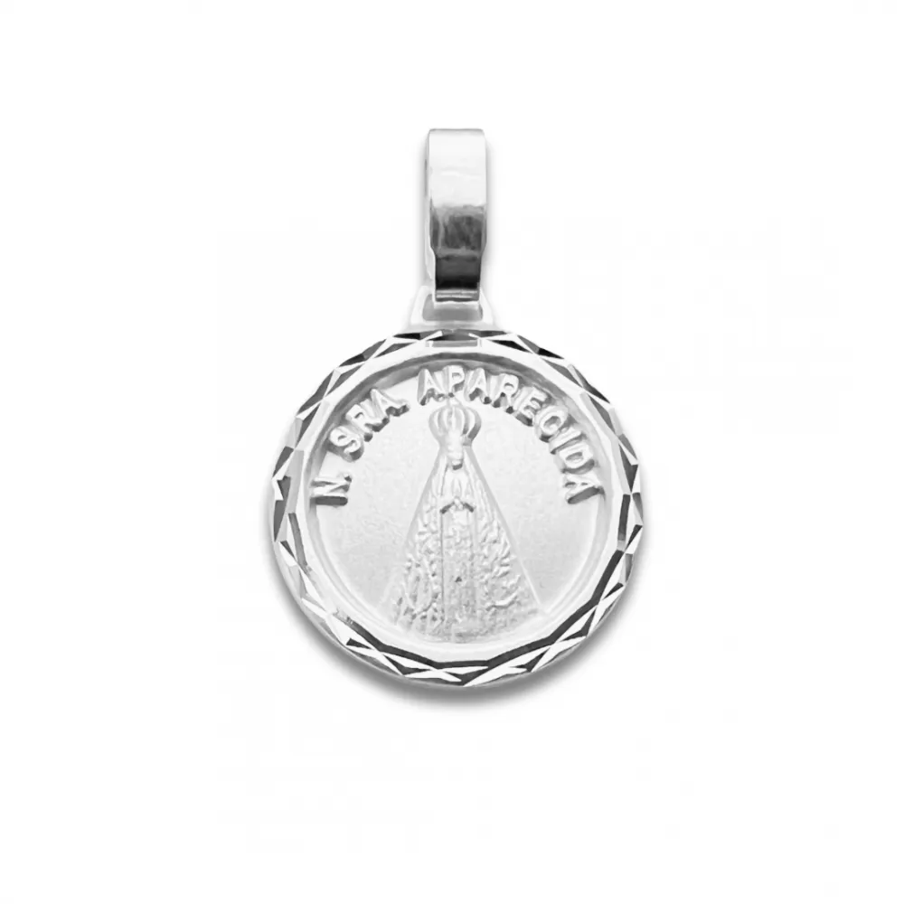 Pingente de prata Nossa Senhora Aparecida - SF100 Imagem