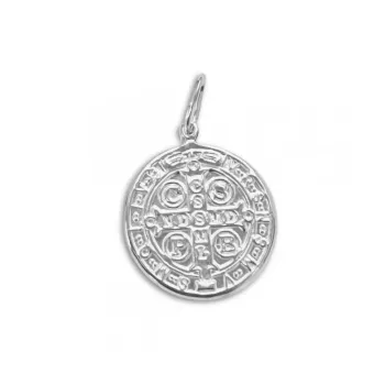 Pingente de prata São Bento P - PF295