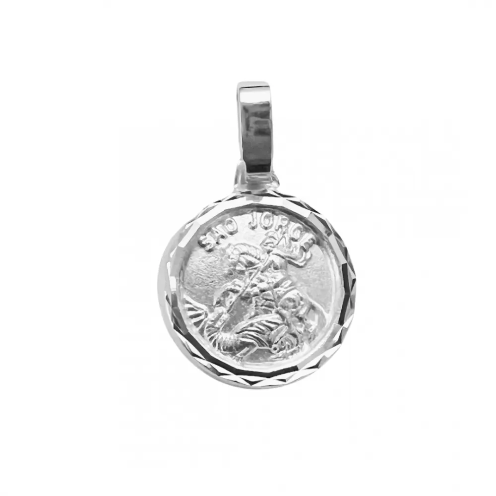 Pingente de prata São Jorge - SF116 Imagem