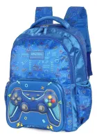 Mochila De Costas Infantil Vídeo Game Original Up4you Azul IS41751UP