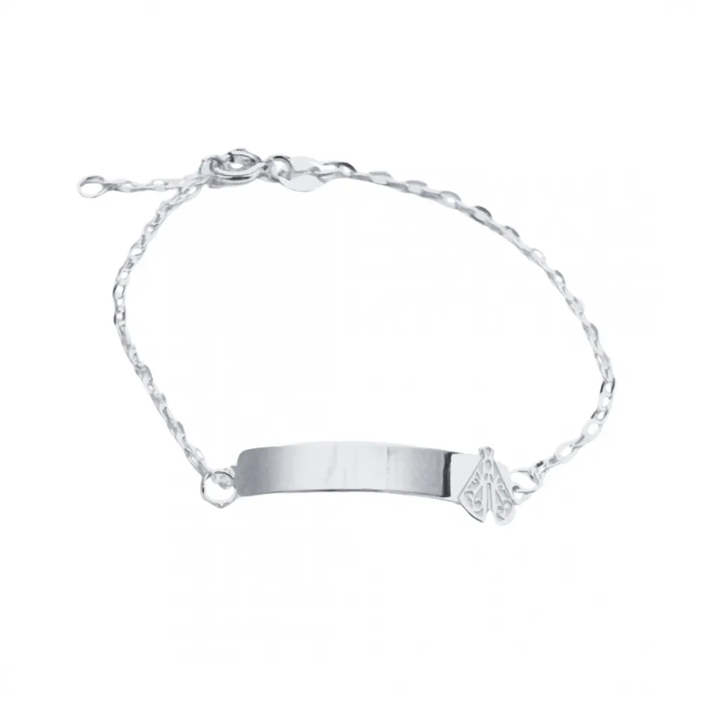 Pulseira de prata infantil  N.S.A - PU122 Imagem