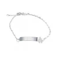 Pulseira de prata infantil  N.S.A - PU122