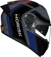 CAPACETE NORISK FORCE II KORE BLACK BLUE - Foto 2