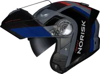 CAPACETE NORISK FORCE II KORE BLACK BLUE - Foto 6