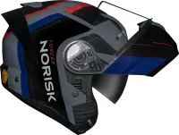 CAPACETE NORISK FORCE II KORE BLACK BLUE - Foto 7