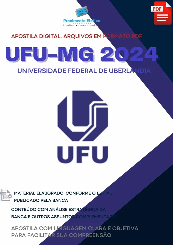 Apostila UFU MG Arquiteto e Urbanista 2024