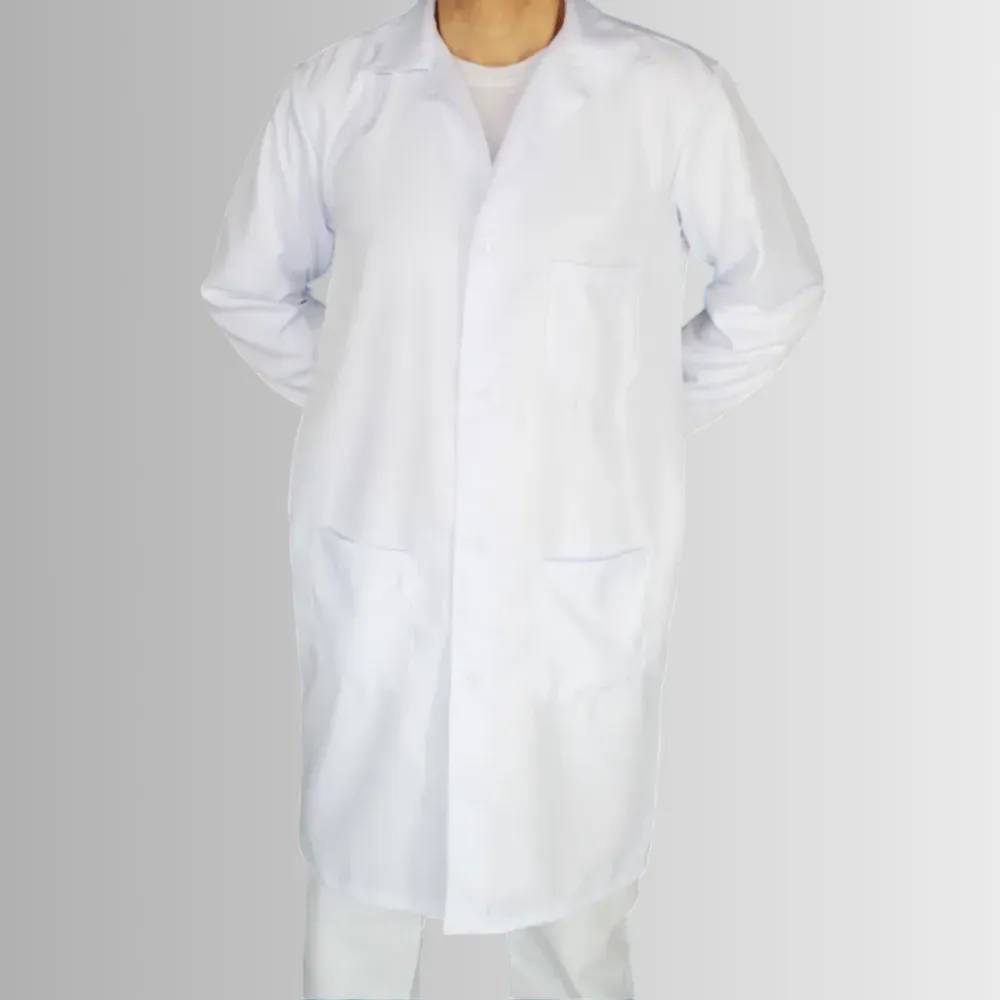 Jaleco Masculino Tamanho Especial Plus Size Manga Longa e Botão