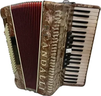 Acordeon / Sanfona Scandalli 120 Baixos Marrom