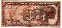 C111 - 5 Cruzeiros - Série 033 - Índio - Data: 1961 - R