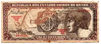 C111 - 5 Cruzeiros - Série 034 - Índio - Data: 1961 - BC