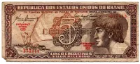 C111 - 5 Cruzeiros - Série 035 - Índio - Data: 1961 - UTG