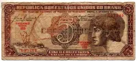C111 - 5 Cruzeiros - Série 035 - Índio - Data: 1961 - R