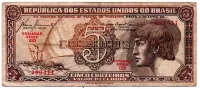 C111 - 5 Cruzeiros - Série 035 - Índio - Data: 1961 - MBC