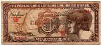 C111 - 5 Cruzeiros - Série 036 - Índio - Data: 1961 - BC