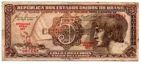 C111 - 5 Cruzeiros - Série 037 - Índio - Data: 1961 - UTG