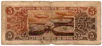 C111 - 5 Cruzeiros - Série 037 - Índio - Data: 1961 - R - Foto 2